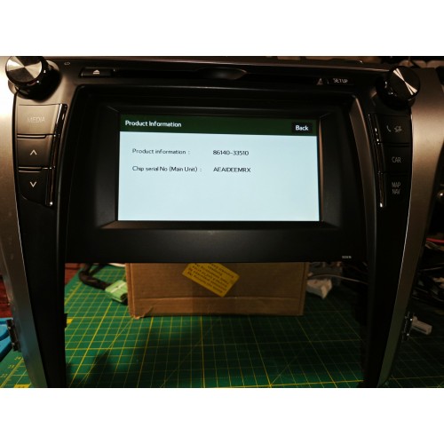 86140-33510 Toyota Camry 2017 Display Unit (100616) TTG2 EU
